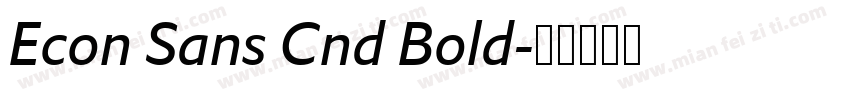 Econ Sans Cnd Bold字体转换